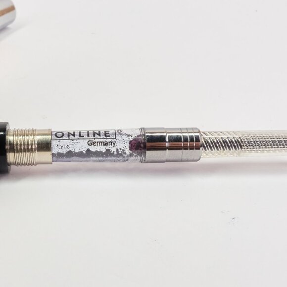 ONLINE Germany Fountain Pen / Orange Metal / Broad (B) Nib / With Converter - Picture 5 of 12